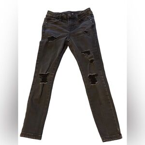 Pre-Loved girls distressed skinny jeans